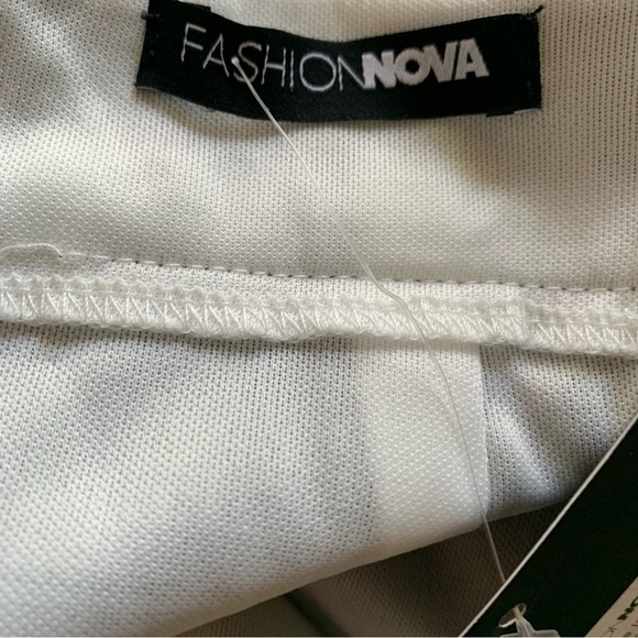 Fashion Nova Twinkle In Her Eye Mini Dress Size Medium Asymmetrical Fully Lined - Picture 6 of 8